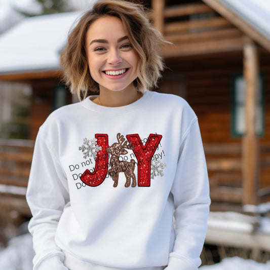 Joy reindeer-DTF