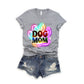 Dog Mom Neon Paw DTF
