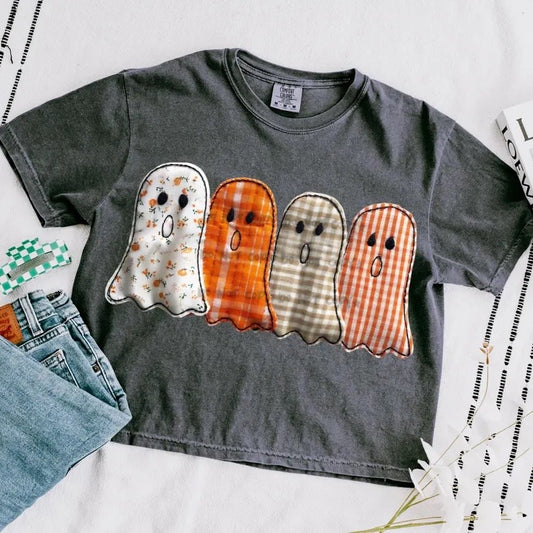 Patterned fall ghosts -DTF&UV