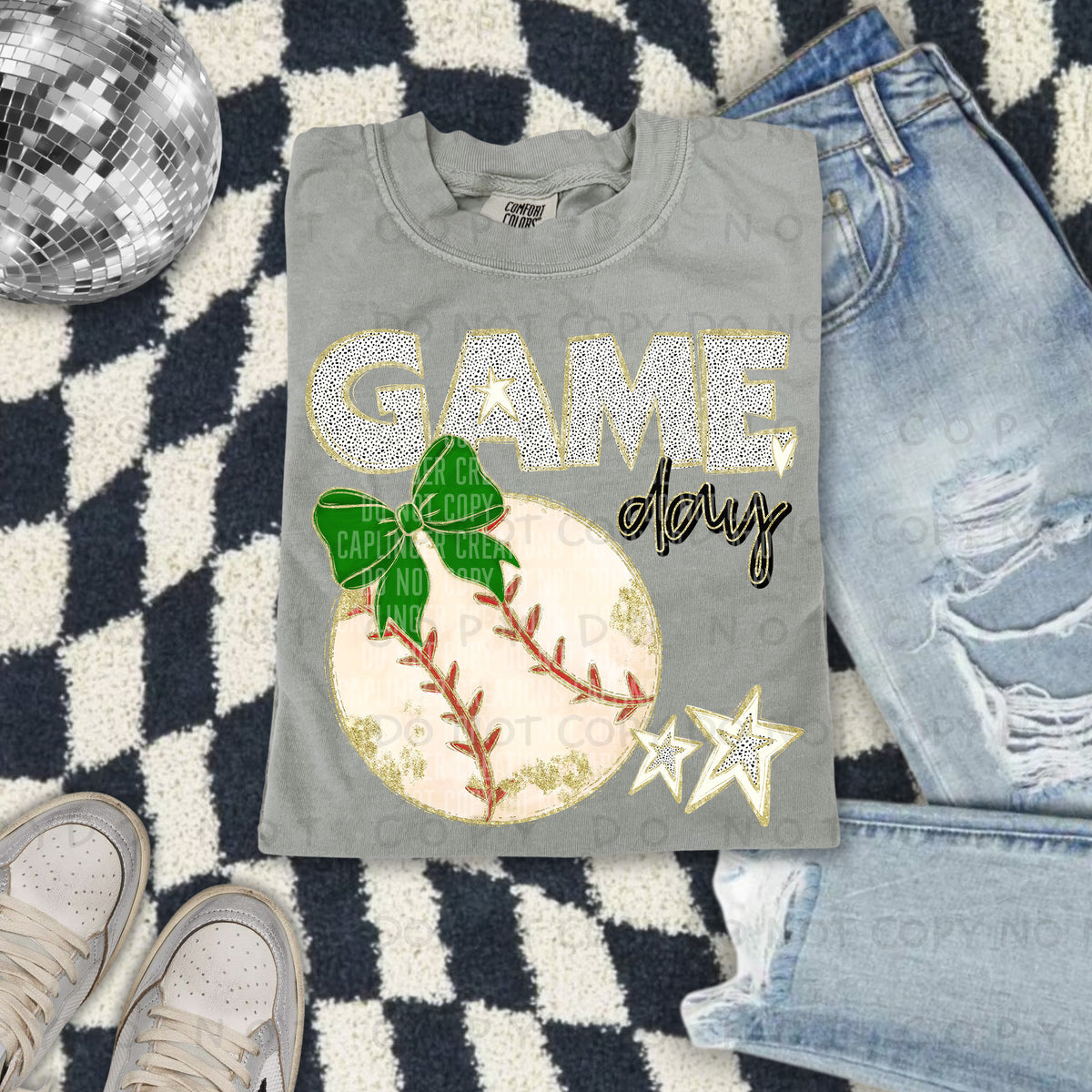 Game day Baseball(all colors in dropdown)-DTF