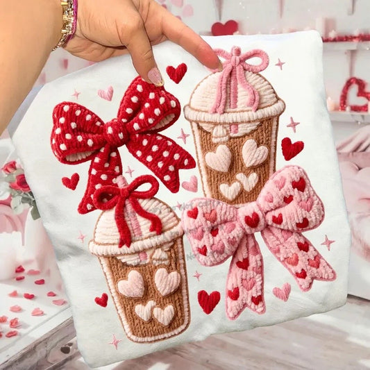 Iced coffee and Bows-DTF&UV