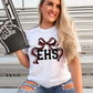 Ribbon Sports Bow Custom -DTF or UV