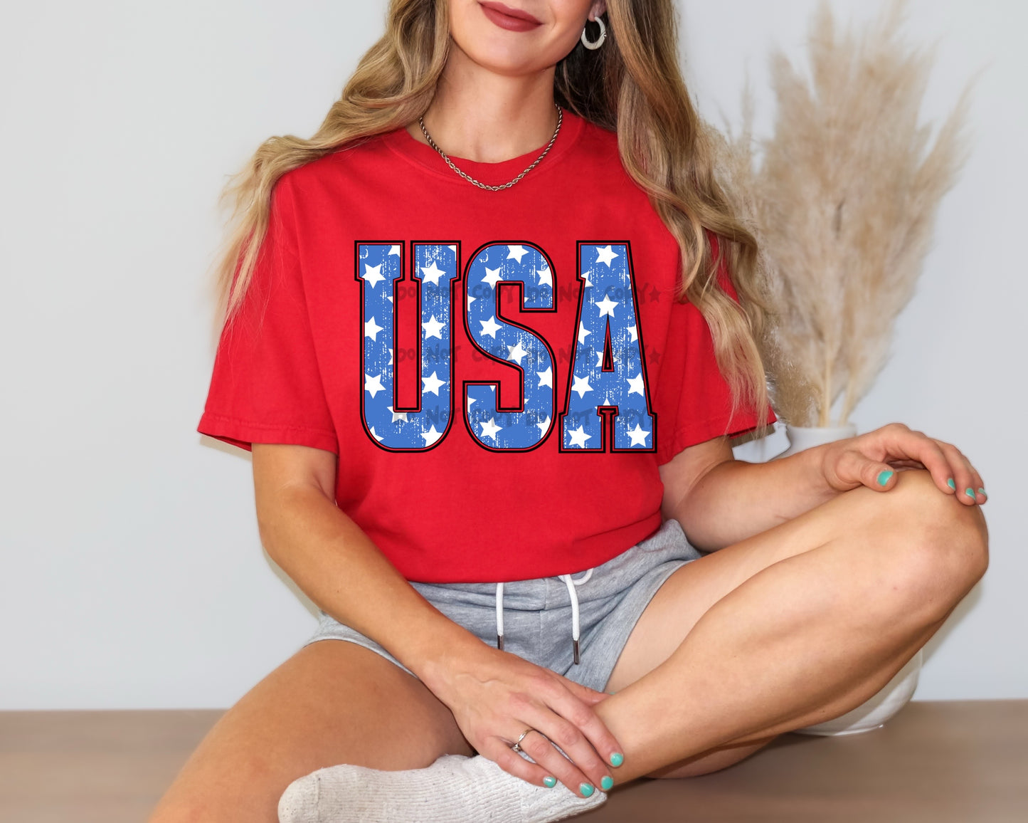USA blue & white stars- DTF&UV
