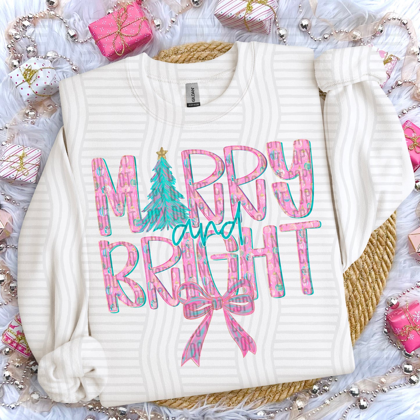 Merry and bright tree-DTF&UV