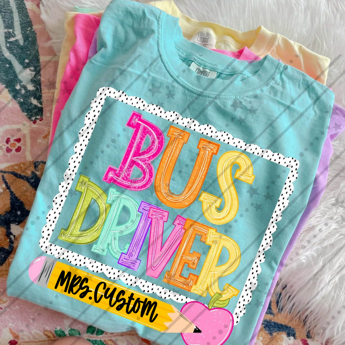 Bus Drive: (Back to school Dot CUSTOM) -DTF&UV