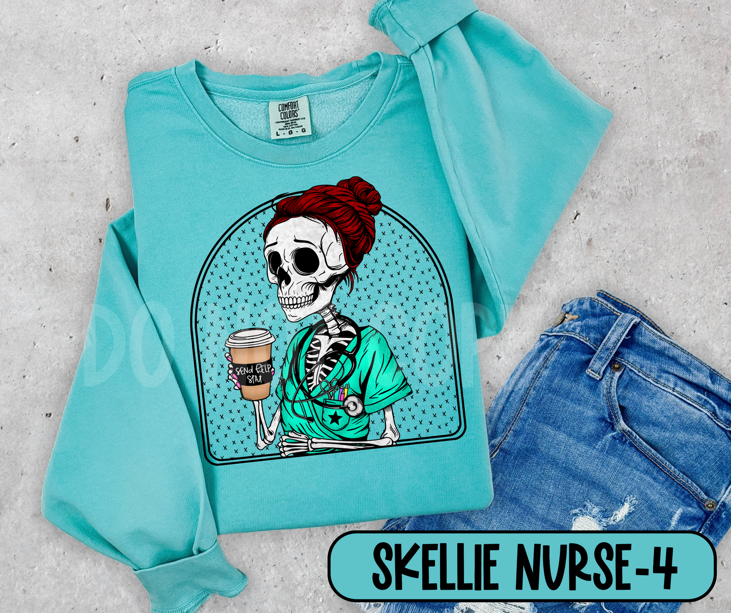 Skellie Nurse (5 hairstyles in this listing- DROPDOWN)-DTF