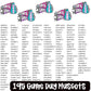 Bright game day Mascots (dropdown)-DTF&UV