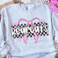 Pink bow mascot (dropdown)-DTF&UV