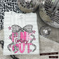 Pink out Silver- (DROPDOWN MASCOT)-DTF&UV