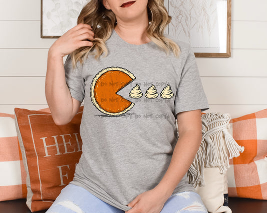 Pumpkin Pie Pac-Man -DTF&UV