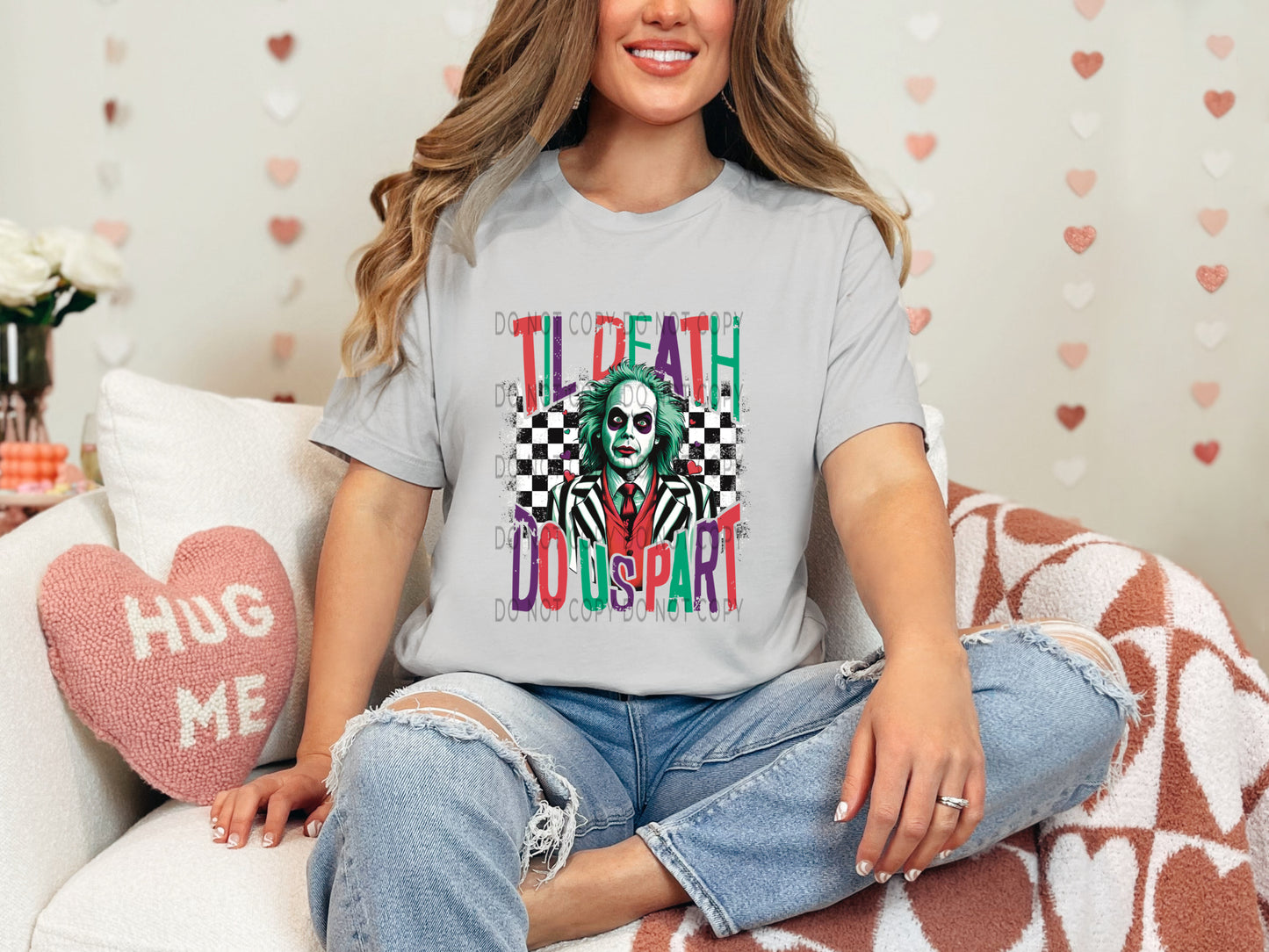 Til Death Do Us Part Checkered DTF