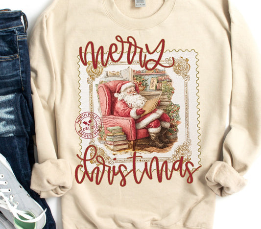 Merry Christmas Santa Postage -DTF&UV