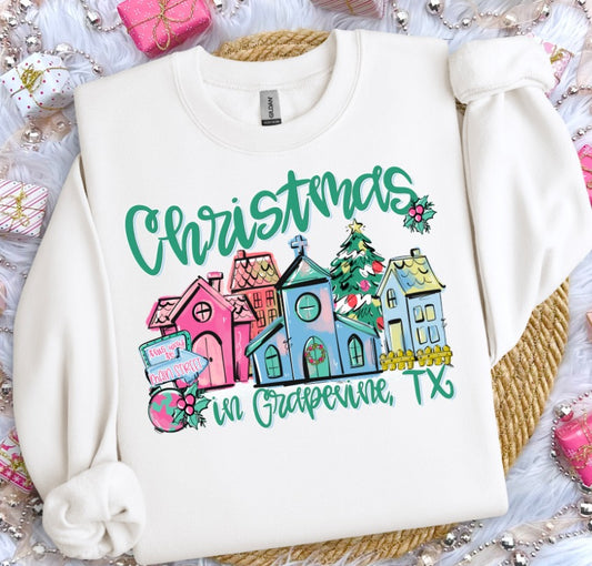 CHRISTMAS IN A SMALL TOWN * Custom*  -DTF&UV