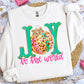 JOY TO THE WORLD ornament leopard O -DTF&UV
