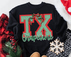 Custom Prepster Christmas Two letter Holiday: STATE, INITIALS ETC. -DTF&UV
