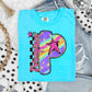 Rainbow Swirl Initials (Dropdown)- DTF&UV