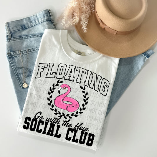 Floating Go With The Flow Social Club - DTF