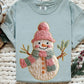 French knot Snowman -DTF&UV