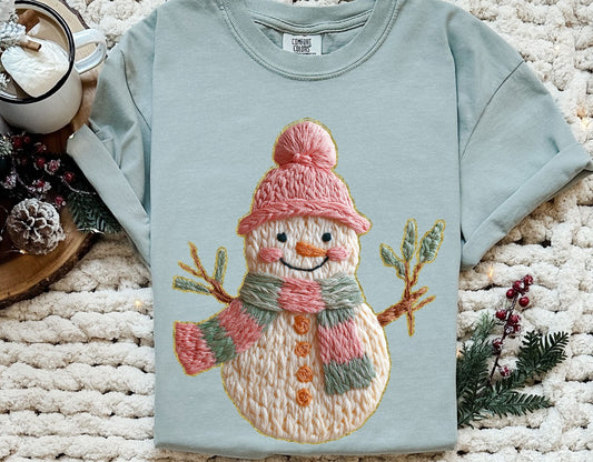 French knot Snowman -DTF&UV