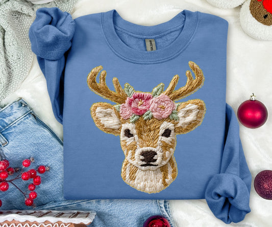 French knot Reindeer -DTF&UV