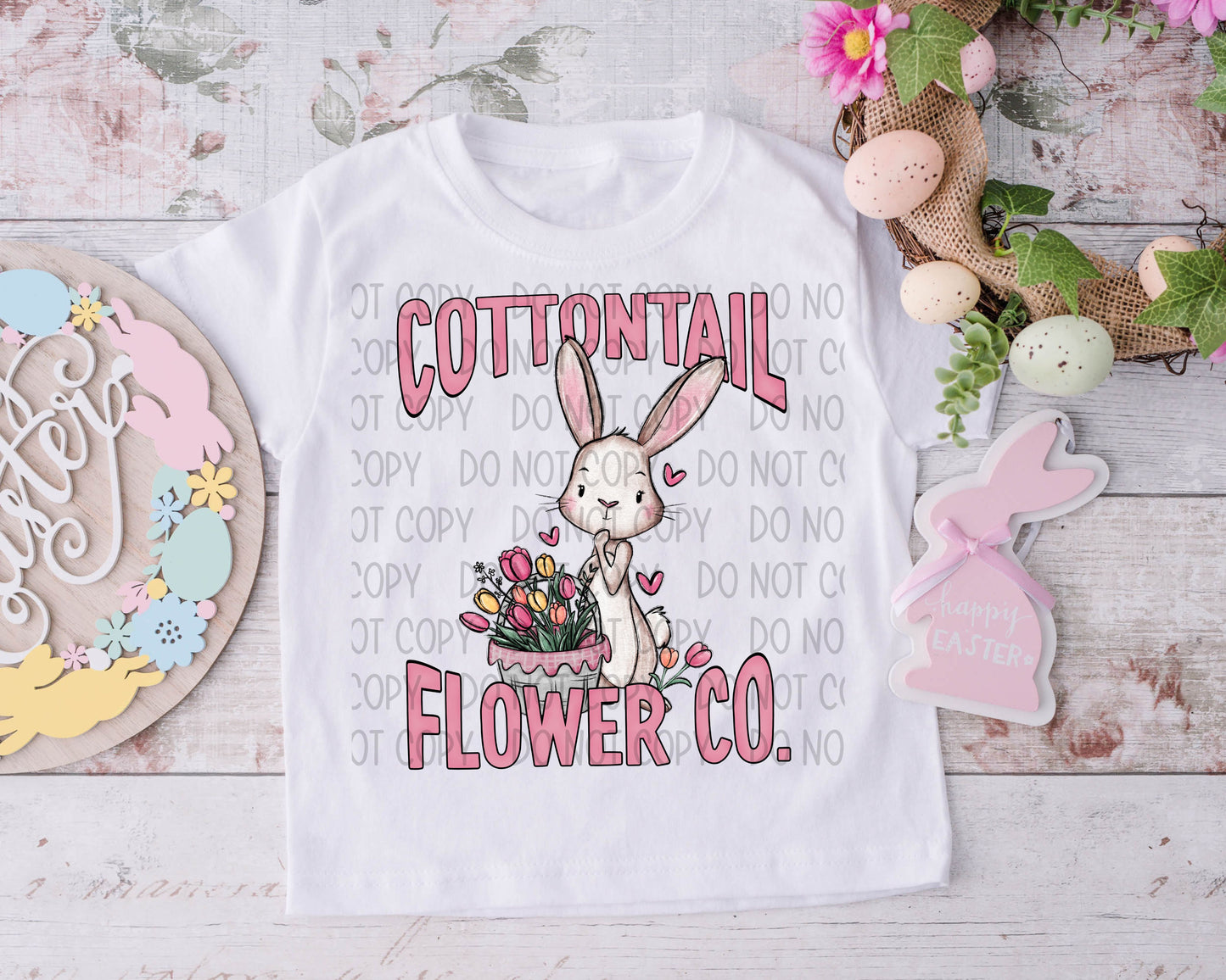 Cottontail Flower Co Pink -DTF