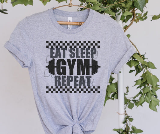 Eat sleep gym repeat-DTF