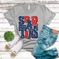 Spartans Royal Blue and Red - DTF