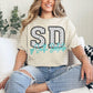 Polka Dotted Faux Embroidery States (ALL STATES)-DTF