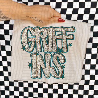 Teal Dotty (DROPDOWN MENU)-DTF&UV