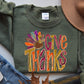 Give Thanks faux gold outline-DTF&UV