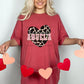 Loved Abuela Cow Print Heart DTF