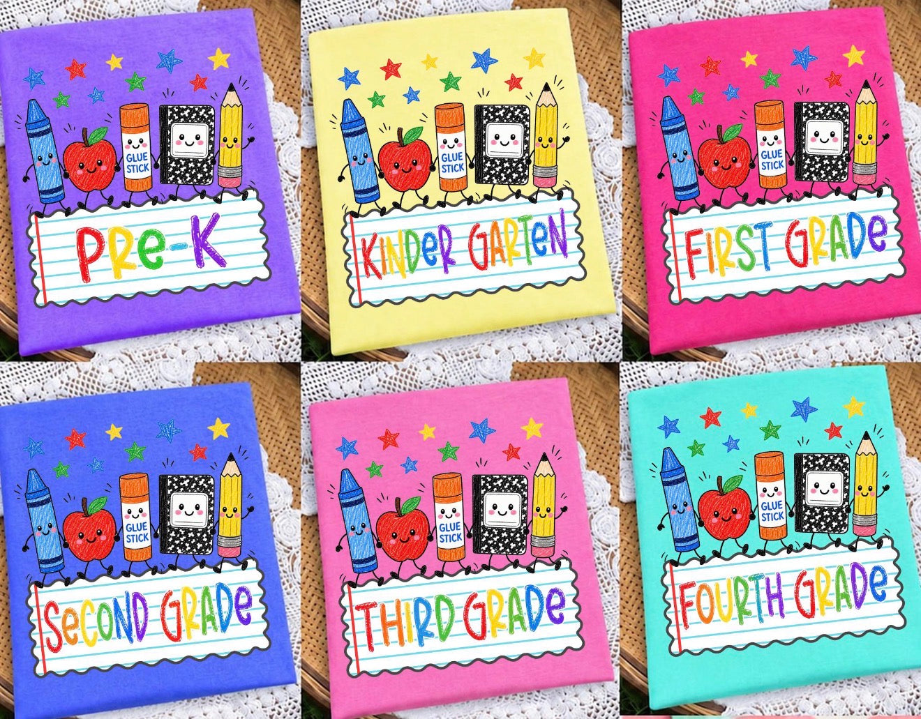 School Supply Grades 9” (ALL GRADES in DROPDOWN) - DTF DEAL
