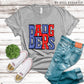 Badgers Royal Blue and Red - DTF