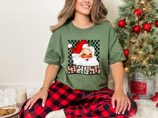 Ho Ho Ho Vintage Santa Checkered - DTF