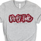 Roll tide red silver sequin-DTF