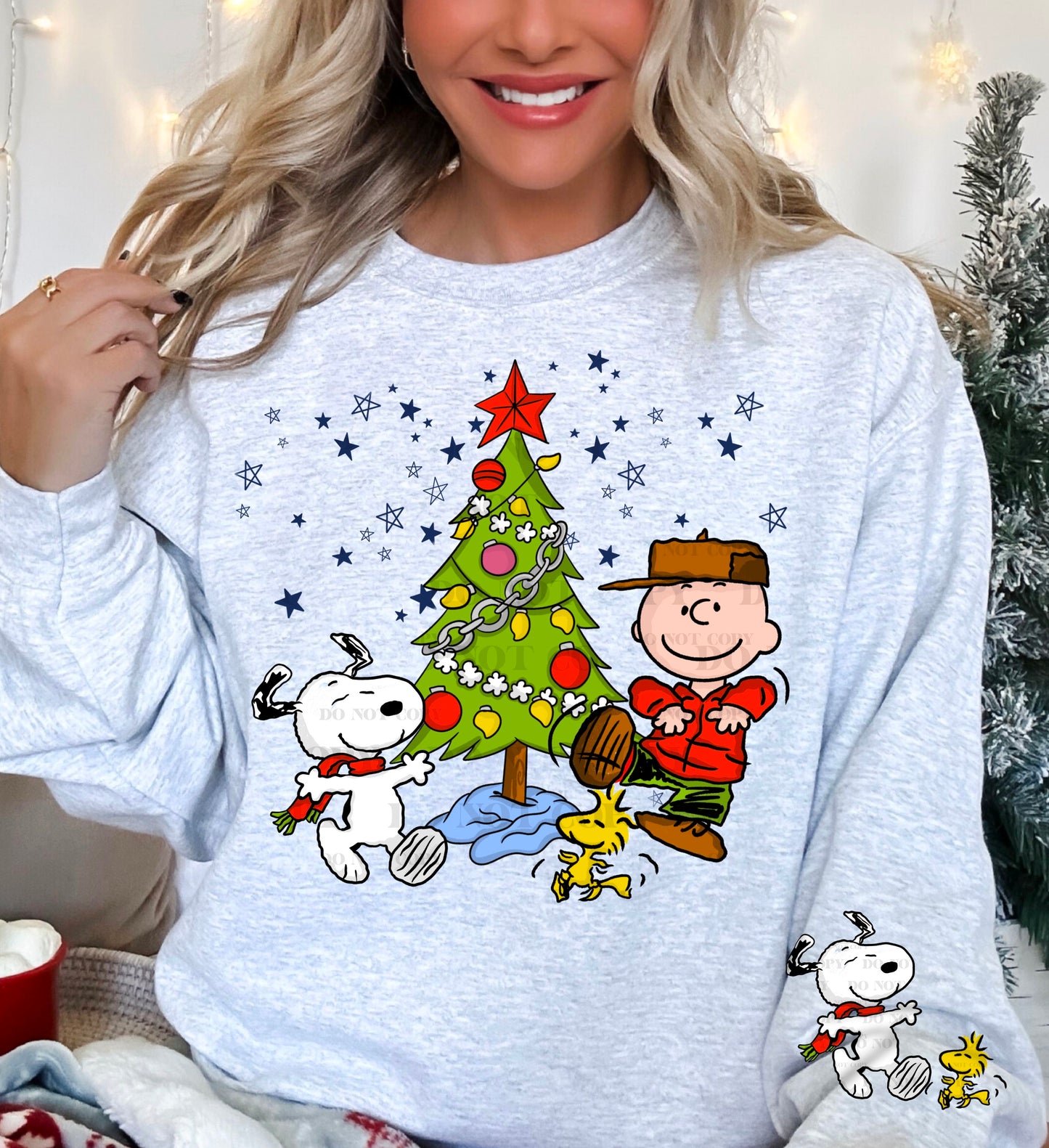 CB Snoopy Christmas With Sleeve -DTF