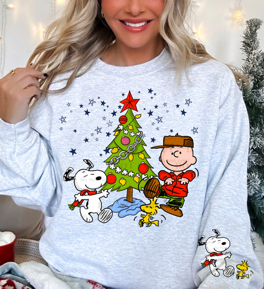CB Snoopy Christmas With Sleeve -DTF