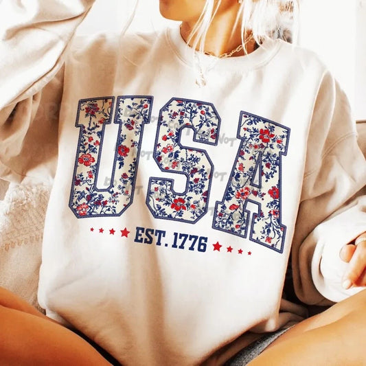 USA floral- DTF
