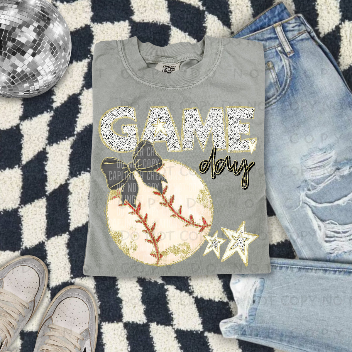 Game day Baseball(all colors in dropdown)-DTF