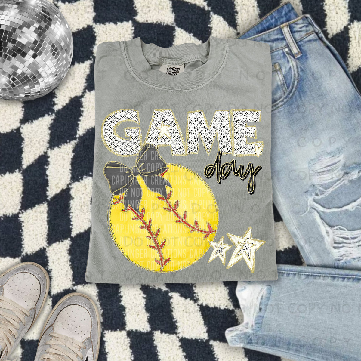 Game day Softball(all colors in dropdown)-DTF