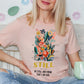 Be Still and know I am God floral-DTF