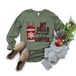My Bells Don’t Jingle Without Coffee Buffalo Plaid Faux Embroidery Sequin - DTF