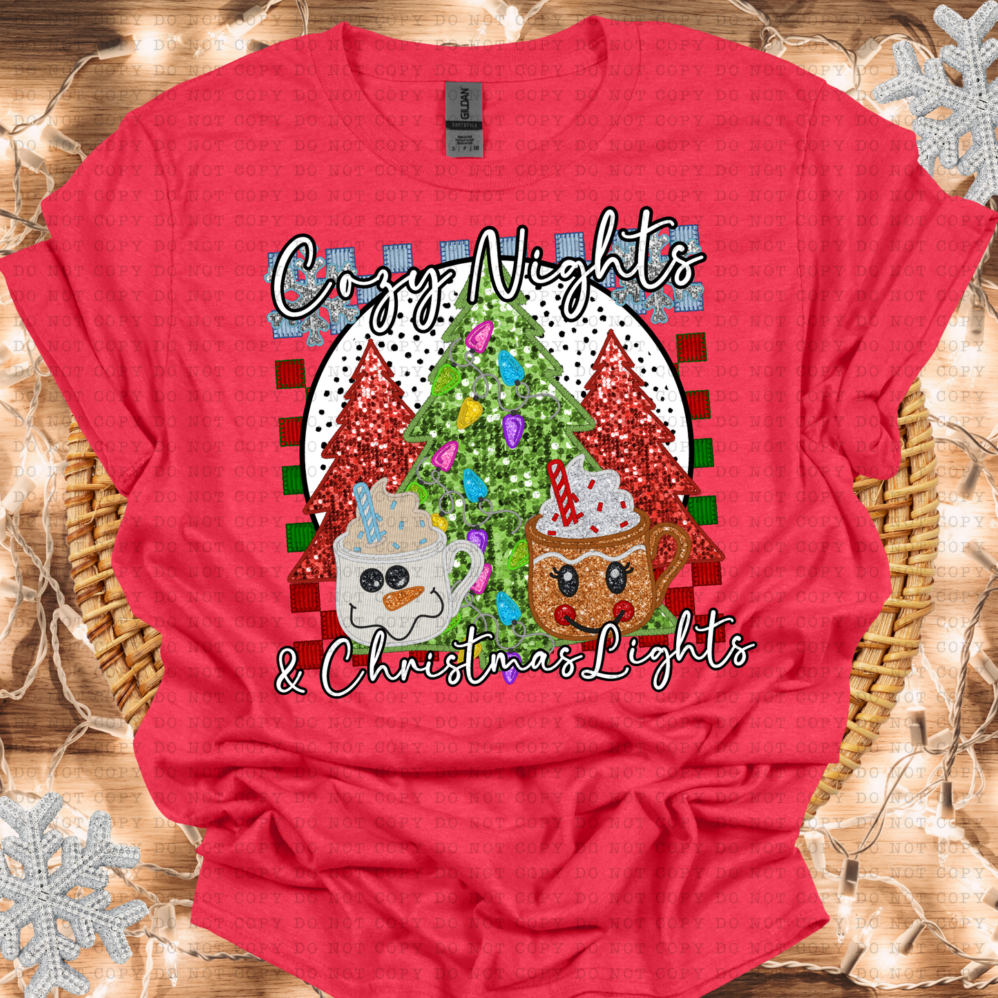 COZY NIGHTS AND CHRISTMAS LIGHTS-Dtf