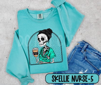 Skellie Nurse (5 hairstyles in this listing- DROPDOWN)-DTF