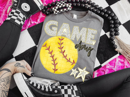 Game day sports balls NO BOWS (all in dropdown)-DTF