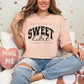 Sweet Heart Blk Varsity Letters - DTF