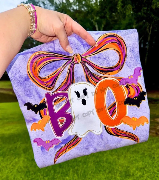 Boo with ghost and Bow- DTF&UV
