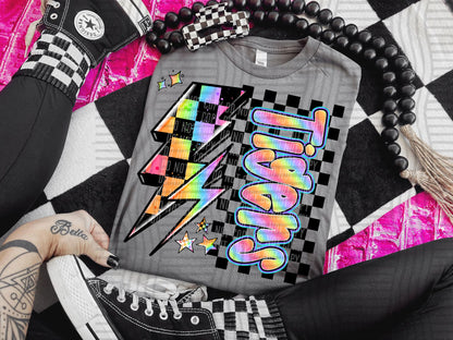 Neon Side Bolt Mascots (Dropdown)- DTF&UV