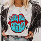 Kiss Me Cowboy Lips -DTF