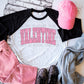 Valentine Varsity Faux Glitter - DTF